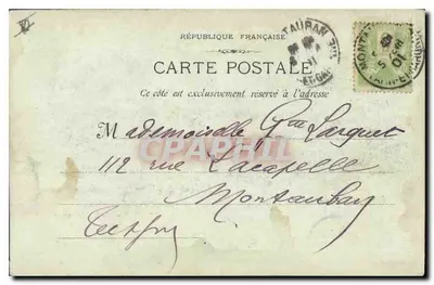 Marseille - De gemeente — uitzicht op de haven — Fototypie E. Lacour, 1901 — Achterkant