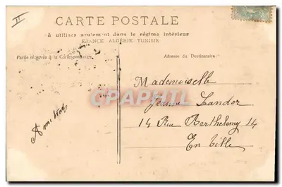 Marseille - A Prefeitura — editor Lacroix, n°6 — Verso