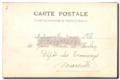 Marsylija — Hôtel-de-Ville — E. A. 8, R. Jeune-Anacharsis — Rewers