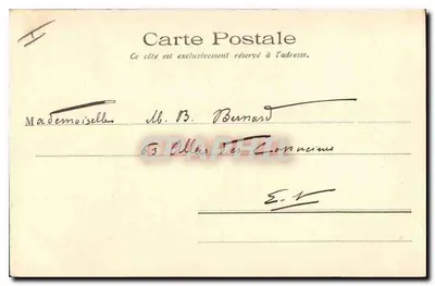 Marselha — Hotel de Ville — Edit. B. F. n° 111 — Verso
