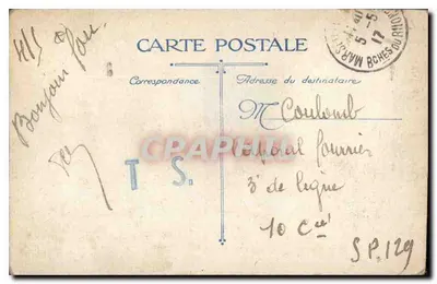 Marseille — Het Stadhuis — uitgever T.S. — Achterkant
