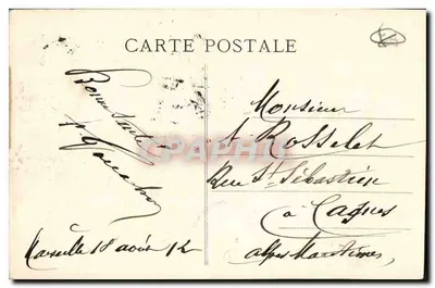 Marsella — Hotel de Ville — L. M. — Reverso