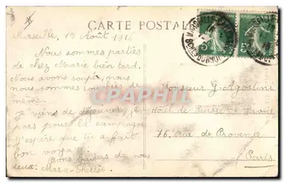 Marsiglia - La Torre di Santa Maria — L.R. — Verso
