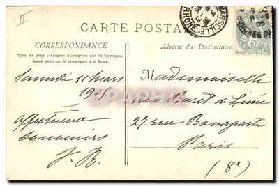 Marselha - O Farol de Santa Maria — editor E. Faco, n°79 — Verso