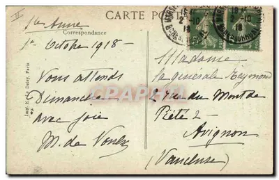 Marseille — De lantaarn van Sint-Maria en de ingang van het Oude Haven — Imp. E. Deley, Parijs, n° 2478 — Achterkant