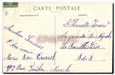 Marseille — De lantaarn van Sint-Maria — E. L. — n° 172 — Achterkant