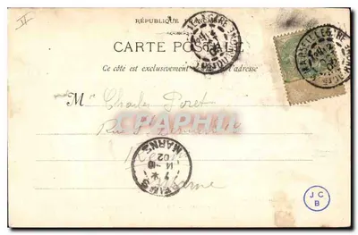 Marseille - De Lantaarn van Sint-Maria — Phototype E. Lacour, 19, rue Thubaneau — Achterkant