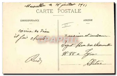 Marsella — Faro de Planier — Editor L. (n° 165) — Reverso