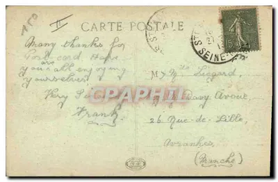 Marseille - Molo Planier — E.L. n°165 — Rewers