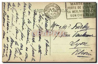 Marseille — Lantaarn van Sint-Maria — Uitgever: Ansichtkaart — Achterkant