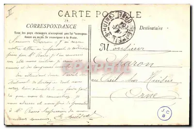 Marseille - De Wachttoren van Santa Maria — Uitgave B. F. n° 32 — Achterkant