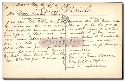 Marseille — De Kade en de Wachttoren van Santa Maria — LL. — Achterkant