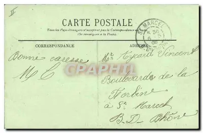 Marseille — De Kade en de Lantaarn van Sint-Maria — LL. — N° 64 — Achterkant