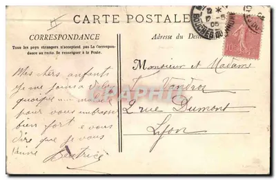 Marseille — De Kade & de Lantaarn van Sint-Maria — Fototip. E. Lacour — Achterkant