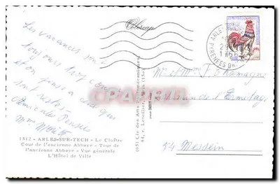 Azles-sur-Tech — Ogólny widok — Spółka Sztuk Fonemekanicznych — Rewers