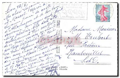 Sion-sur-l'Océan — Vista aérea e praias — Editor Artard, Número de série não visível — Verso
