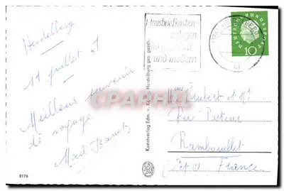 Heidelberg — Wieczorne nastrój — Kunstverlag Edm. v. König, Heidelberg, n°8176 — Rewers
