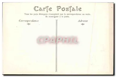 Castelo de CHAMBORD — As Terras e os Tetoiras, vista feita de cima — Editor: G. Bauphine, n°12 — Verso