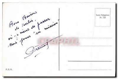 Berlin, Pałac — widok pałacu z figurą na mostku — wydawca Fotoglanz, seria 720 — Rewers