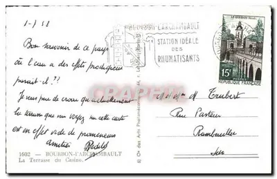 Terrasse do Casino — Bourbon-l'Archambault — n°6 — Verso