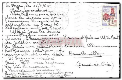 Zamek Cruas — Ruiny na skałach — Wydawca: Vézelay, nr 125 — Rewers