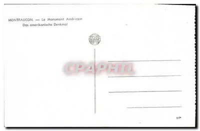Montfaucun — Pamiętnik Amerykański — Wydawnictwo Merdun — Rewers
