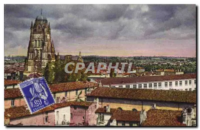 Saintes — Vista panorâmica da catedral Saint-Etienne — Editor desconhecido, n° de série 2.598
