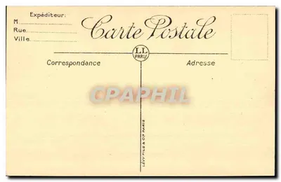 Valence — Plac Républiki i Hotel de la Croix d'Or, w tle Crussol — Lévy & Cie, Paryż — Rewers