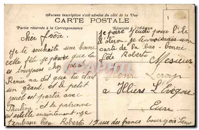 Stara pocztówka Sens Yonne L'Yonne le Grand Pont l'Eglise Saint Maurice le Foubourg et les Montagnes du Chemin N — Rewers