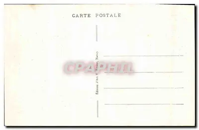 Nancy - Plac Carrière — widok panoramiczny z fontannami i budynkami — Wydawnictwo Sztuki V. Rewder, Nancy, nr 303 — Rewers