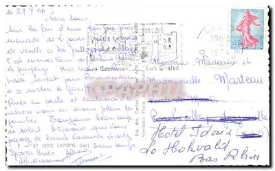 Saint-Cirq-Lapopie — Primeiro Vilarejo da França — editor não visível — Verso