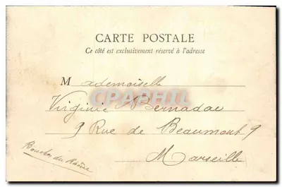 Versailles — Pałac Petit Trianon — wydawca Jeanne Souvenir — Rewers