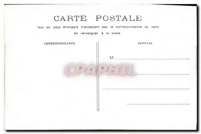 Paryż - Avenue des Champs-Élysées — widok alei z figurami konnymi i drzewami — wydawca nieznany — Rewers