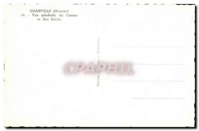 Granville (Manche) — Ogólny widok Kasyna i hoteli — Emma Richard — Rewers
