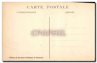 Besançon-les-Bains — Gesneden Poort — Uitgave van het Syndicat d'Initiative van Besançon — Achterkant