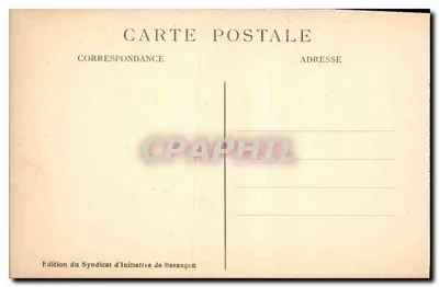 Dolina Doubs i Ruiny Montferrand — Okolice Besançon-les-Bains — Wydawnictwo Syndykatu Inicjatywy Besançon — Rewers