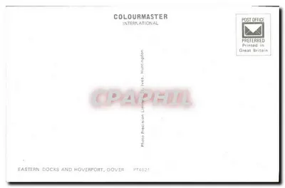 Eastern Docks and Hoverport, Dover — widok z powietrza — COLOURMASTER INTERNATIONAL — Rewers
