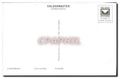 Katedry w Kent — Canterbury i Rochester — wydawca Colourmaster International — Rewers