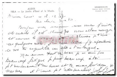 Alger — Jardim de Ensaios e o Museu — Jansot — Verso