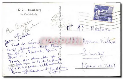 Strasbourg — Katedra — Wydawnictwo La Cigogne — Rewers
