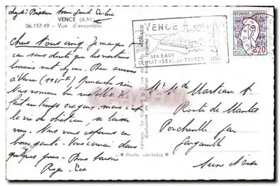 Vence — Widok ogólny — La Cigogne — Rewers
