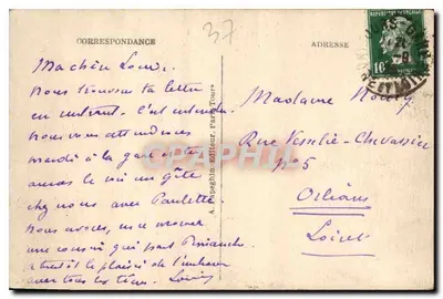 Villeneuve-lès-Avignon - El Castillo, Fachada Este — editor A. Pepeghin, n°37 — Reverso