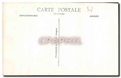 Loches (Loir-et-Cher) — Torre di Foulques Nerra e i muri delle fortificazioni — A. B. — Verso