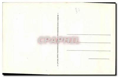 Langeais — Visão em Direção ao Castelo e ao Novo Ponte — C.º dos Arts Photomécaniques, Strasbourg-Schiltigheim, n°81 — Verso