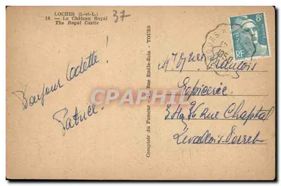 Loches — Pałac Królewski — Wydawca C. Ferralis, nr 19 — Rewers