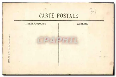 Azay-le-Rideau (Loir-et-Cher) — O Castelo — Fachada principal — LL. — Verso