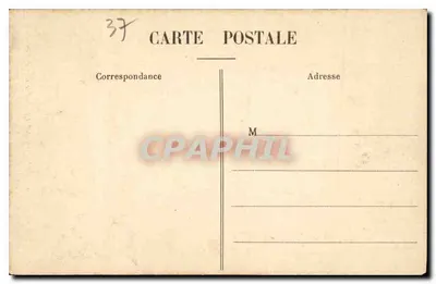 Amboise - Polowanie Świętego Huberta - Święty Hubert się przekonuje, widząc krzyż na głowie łosia, który miał zostać złapany - M. M. — Rewers