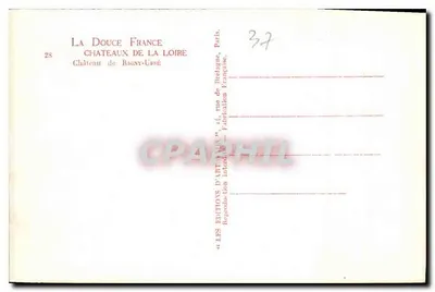 Château de Buigny-Ussé — Castles of the Loire — Éditions d'Art Français — Back