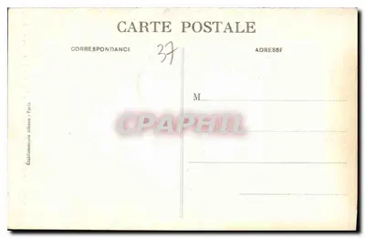 Blois - O Castelo - Porta da Capela Saint-Calais — E. A. — Verso