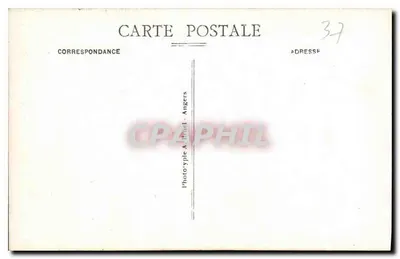 Loches (Loir-et-Cher) — Übersicht des Bergfrieds, in dem der Herzog von Alençon, Kardinal La Balue und Philippe de Savoie gefangen gehalten wurden — A. B. — Rückseite